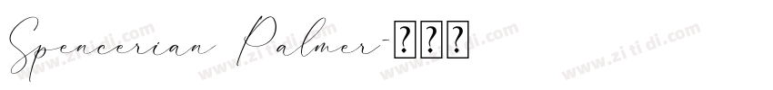 Spencerian Palmer字体转换